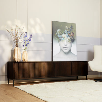 TV stand Madison Mango Wood Brown 210cm Starfurn