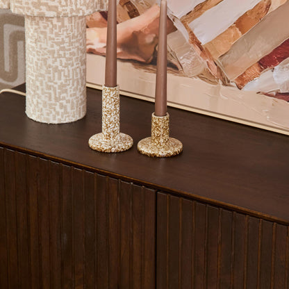 TV stand Madison Mango Wood Brown 210cm Starfurn