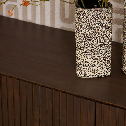 TV stand Madison Mango Wood Brown 210cm Starfurn