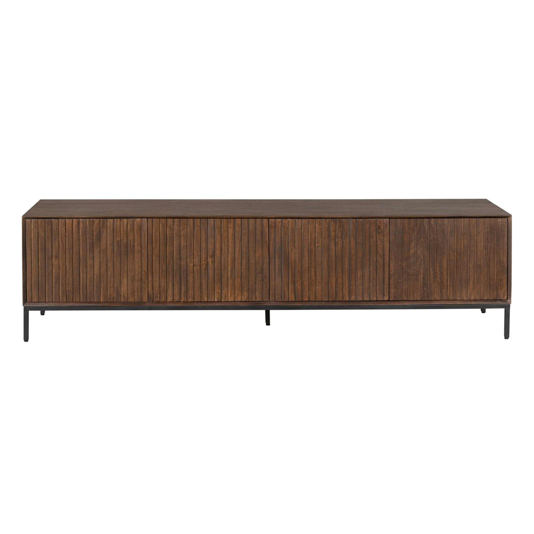 TV stand Madison Mango Wood Brown 210cm Starfurn