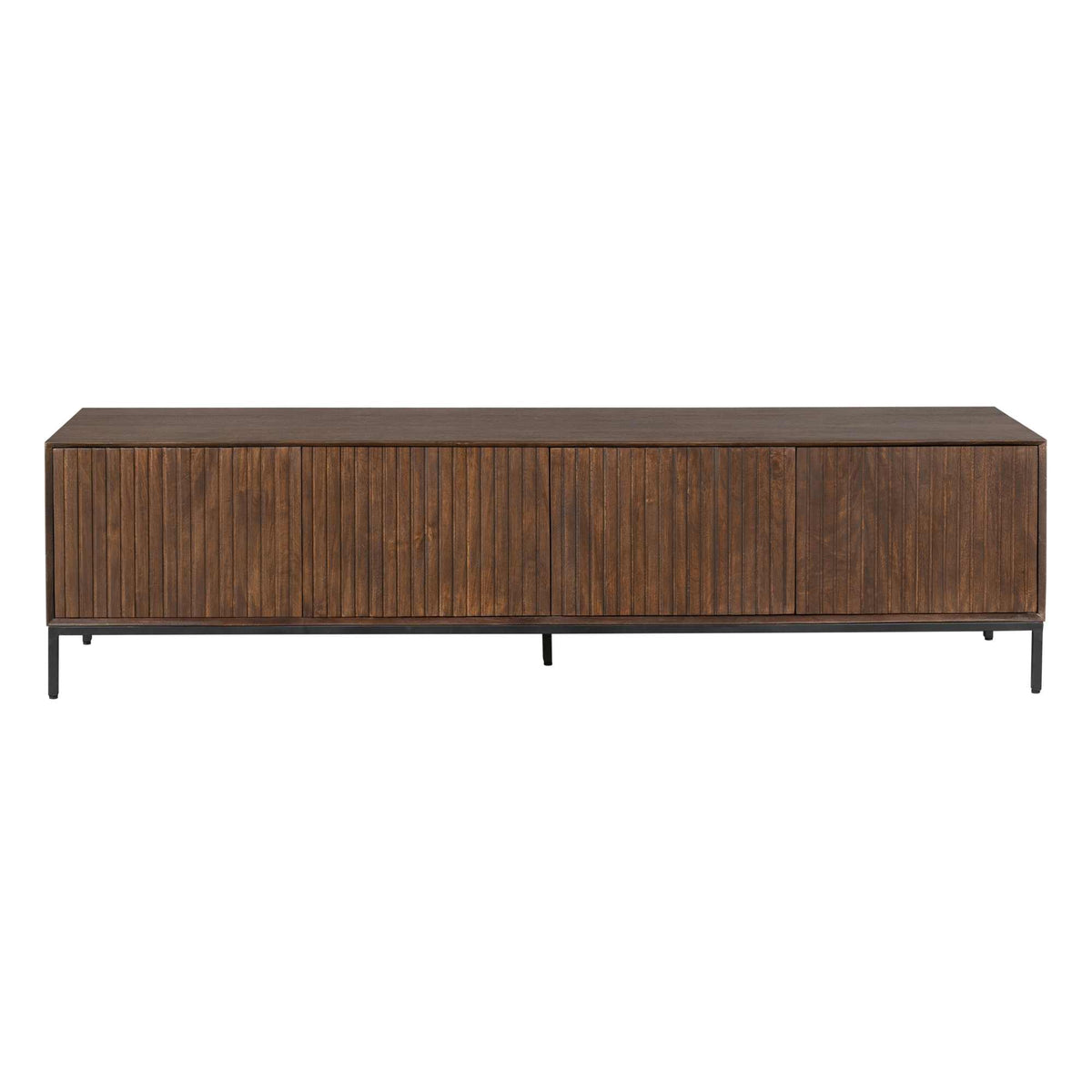 TV stand Madison Mango Wood Brown 210cm Starfurn