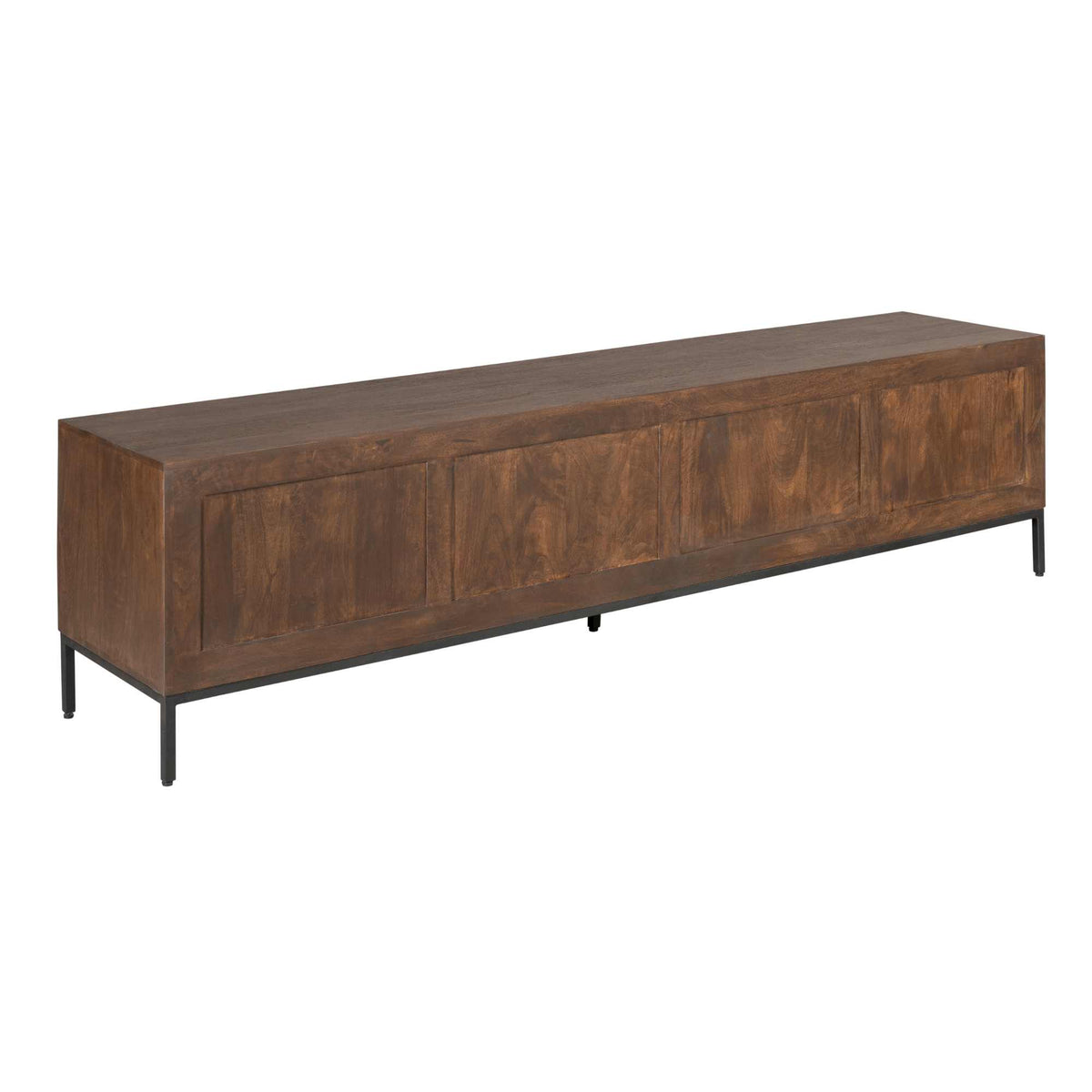 TV stand Madison Mango Wood Brown 210cm Starfurn