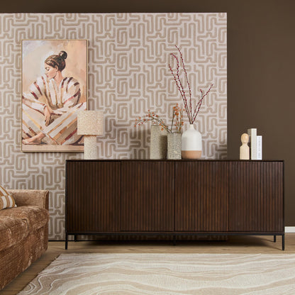 Madison Mango Wood Brown Sideboard 210cm Starfurn