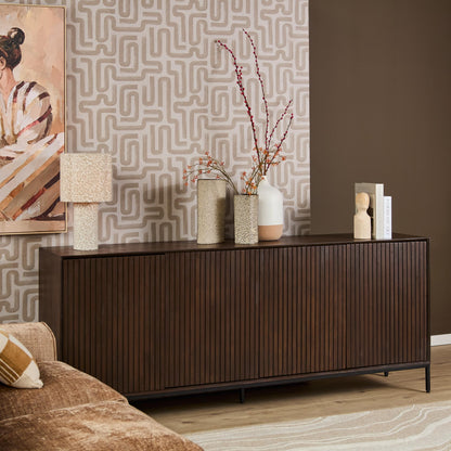 Madison Mango Wood Brown Sideboard 210cm Starfurn