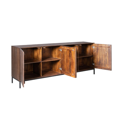 Madison Mango Wood Brown Sideboard 210cm Starfurn