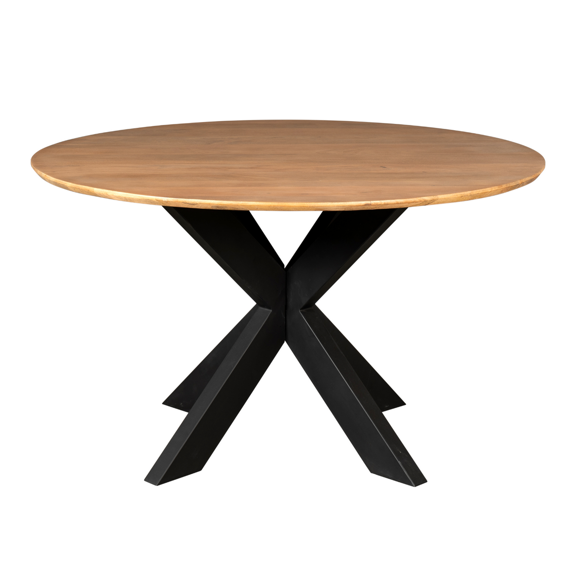 Madison Mango Wood Natural Round Dining Table 150cm Starfurn