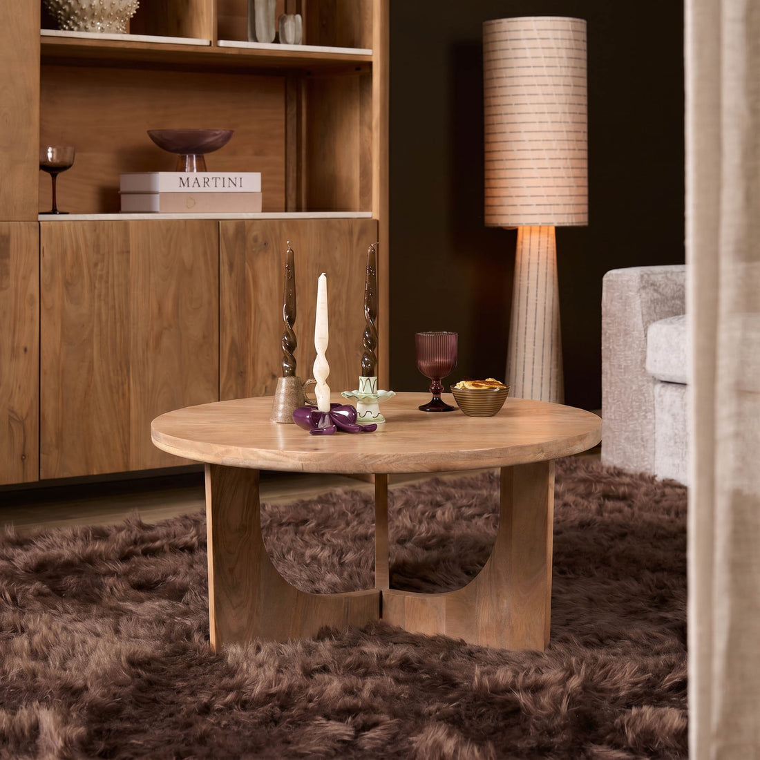 Coffee Table Guus Natural Mango Wood 80cm Starfurn
