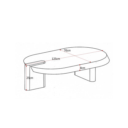 Coffee Table Rava Mango Wood Brown 125cm Starfurn