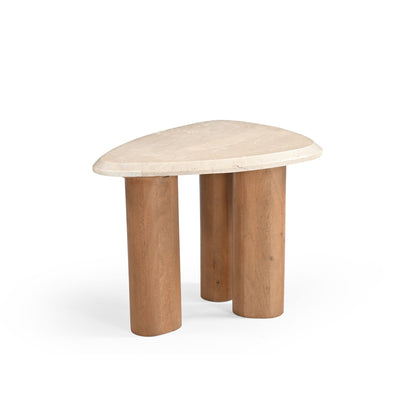 Side table Nuvé Botticino Natural Marble 60cm Starfurn