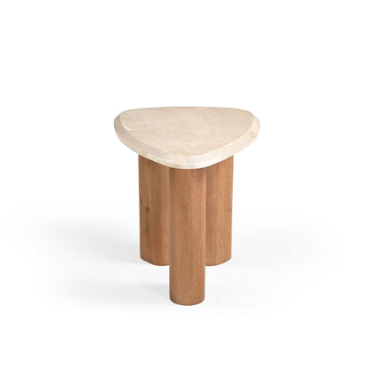 Side table Nuvé Botticino Natural Marble 60cm Starfurn