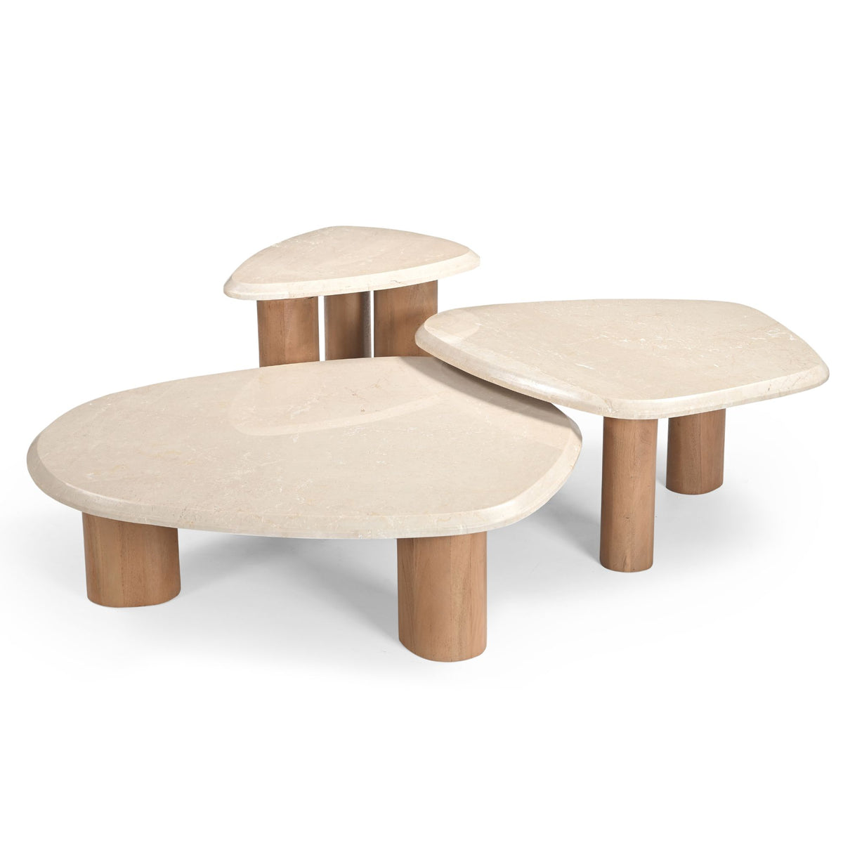 Coffee table Nuvé Botticino Natural Marble 100cm Starfurn