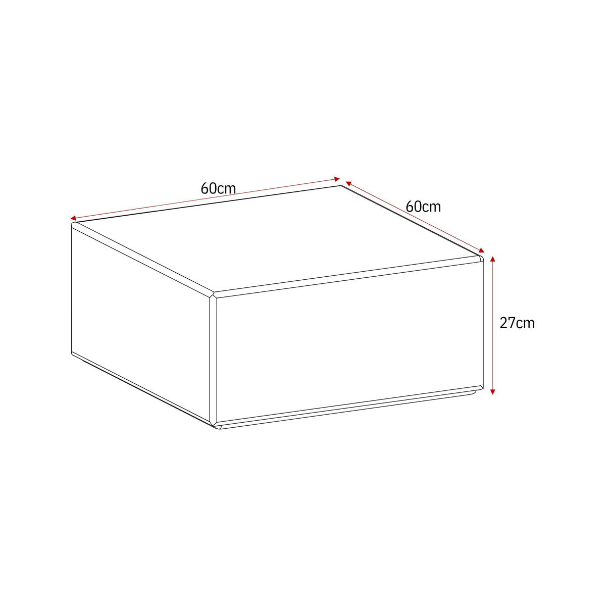Coffee Table Elias White 60cm Starfurn