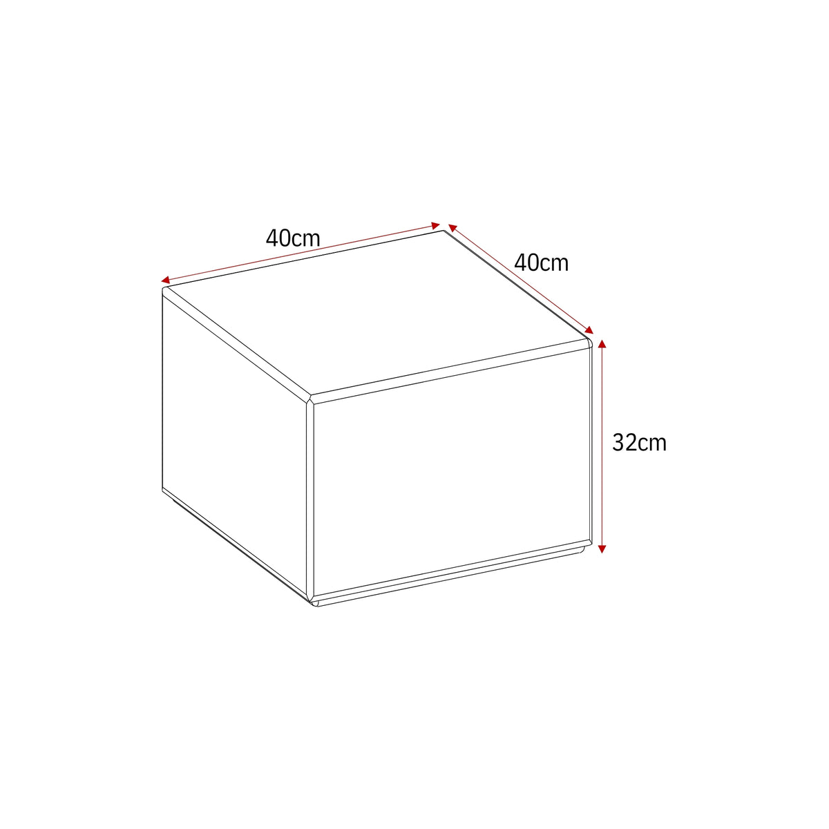 Coffee Table Elias White 60cm Starfurn