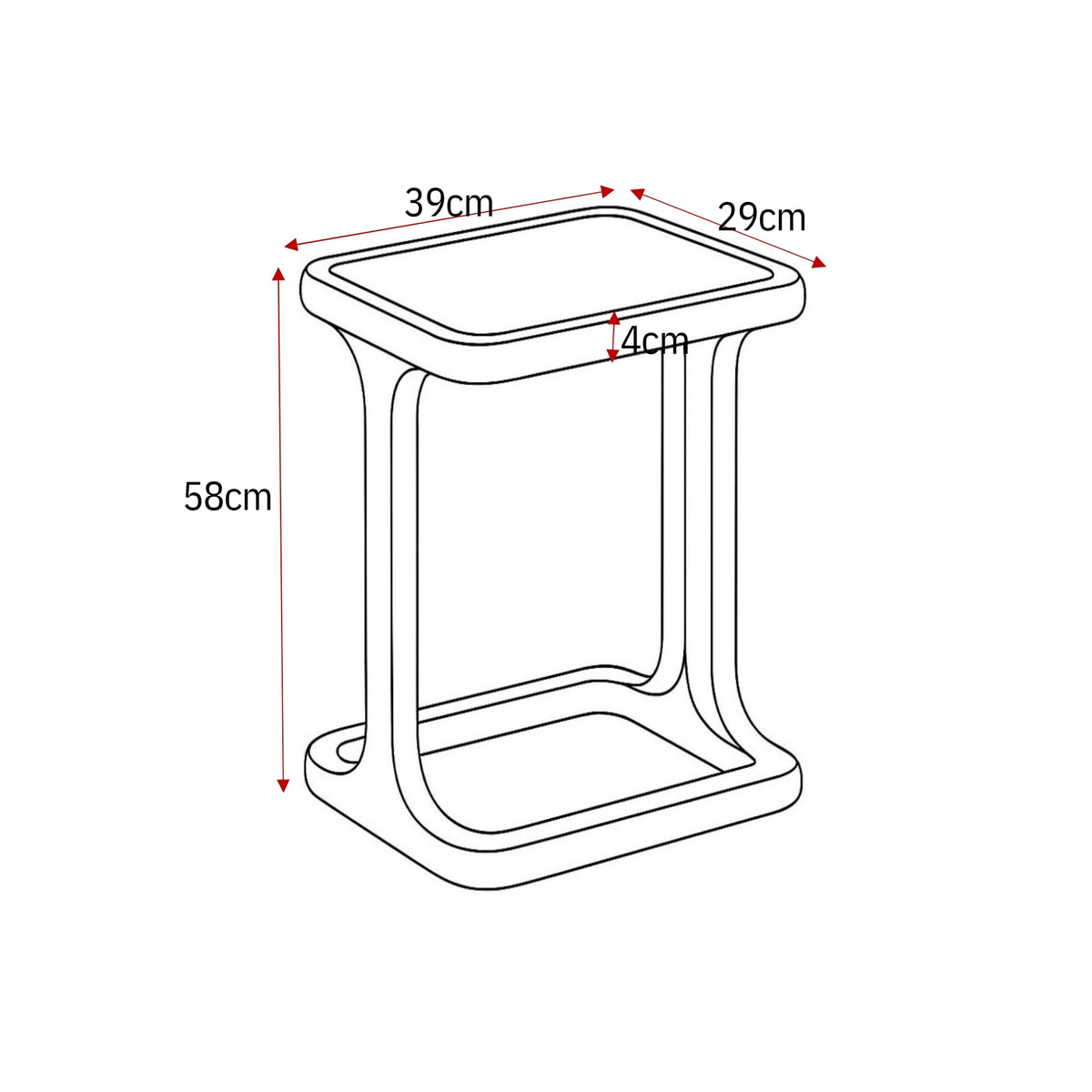 Coffee Table Elias White 60cm Starfurn