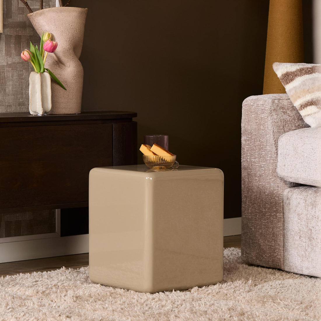 Coffee table Elias Beige 30cm Starfurn