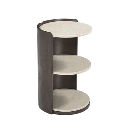 Niva Botticino Marble Nightstand 29cm Starfurn