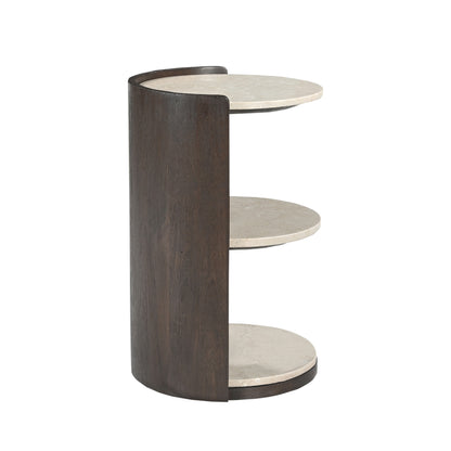 Niva Botticino Marble Nightstand 29cm Starfurn