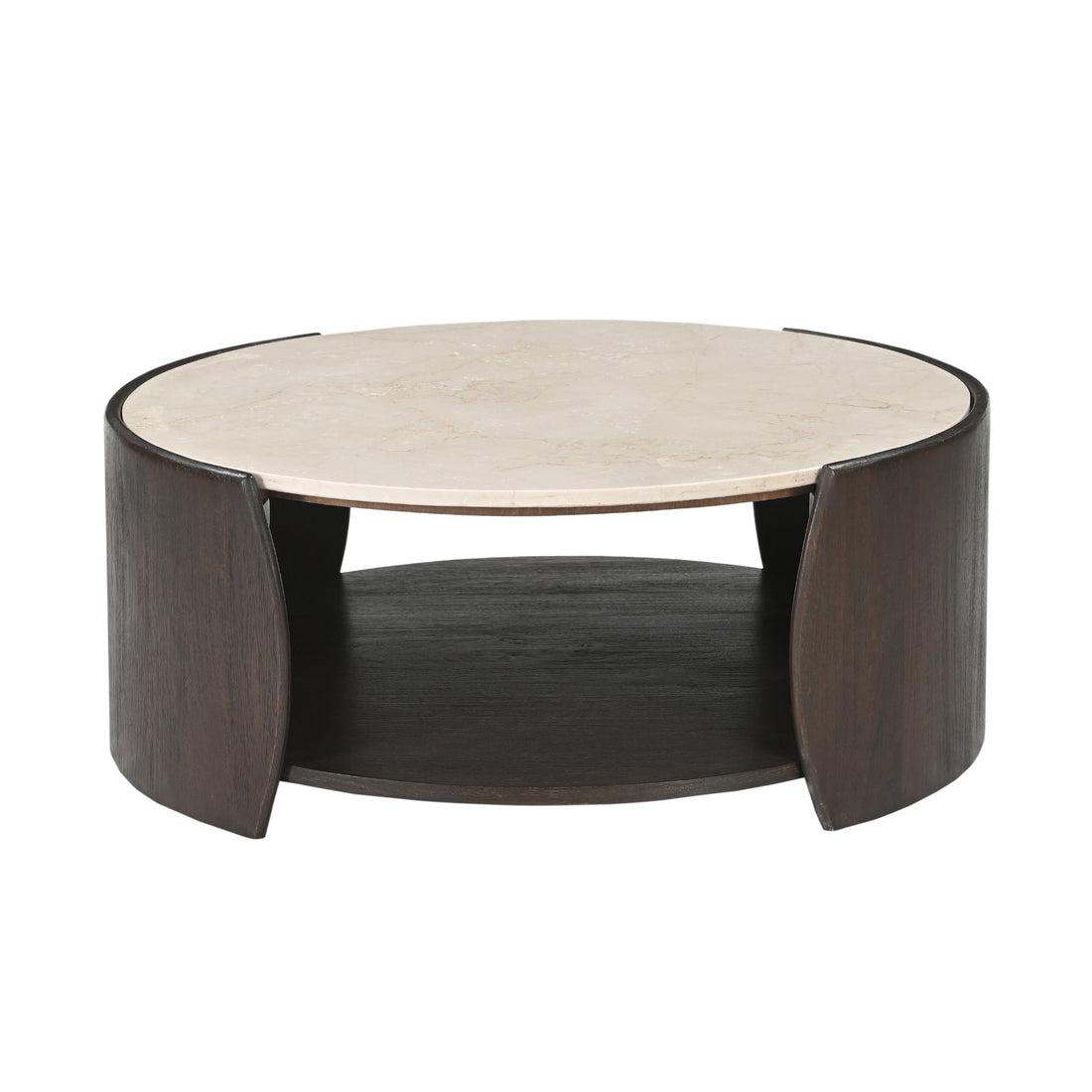 Coffee table Rune Botticino Marble 80cm Starfurn