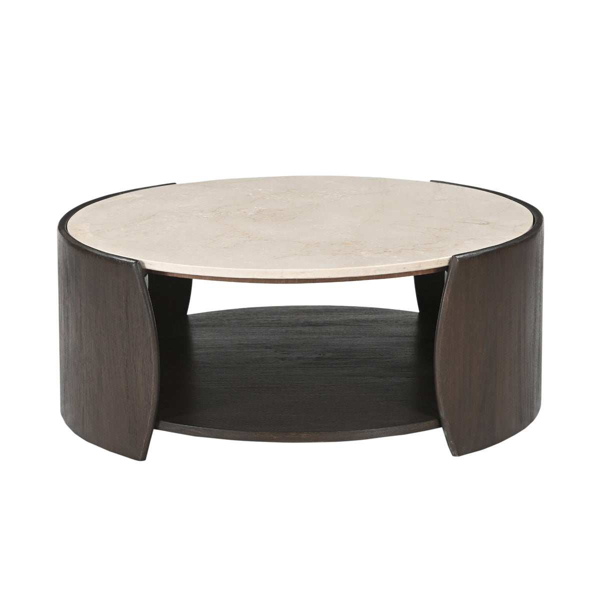 Coffee table Rune Botticino Marble 80cm Starfurn
