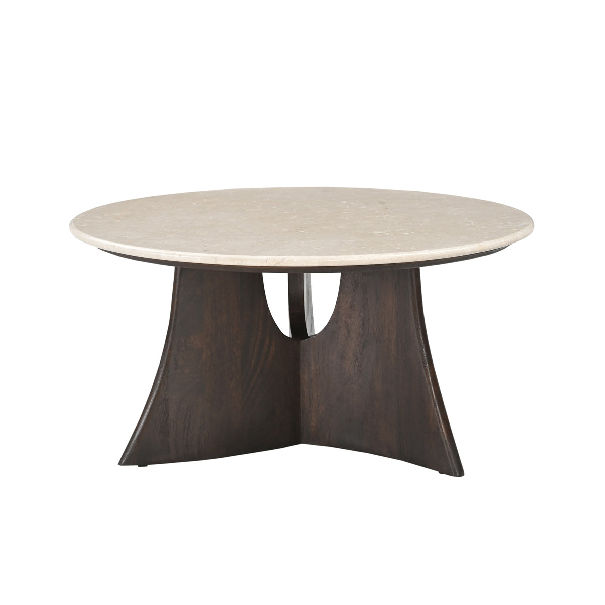Coffee table Milo Botticino Marble 80cm Starfurn