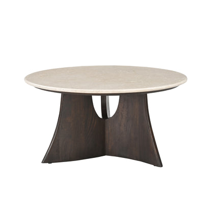 Coffee table Milo Botticino Marble 80cm Starfurn