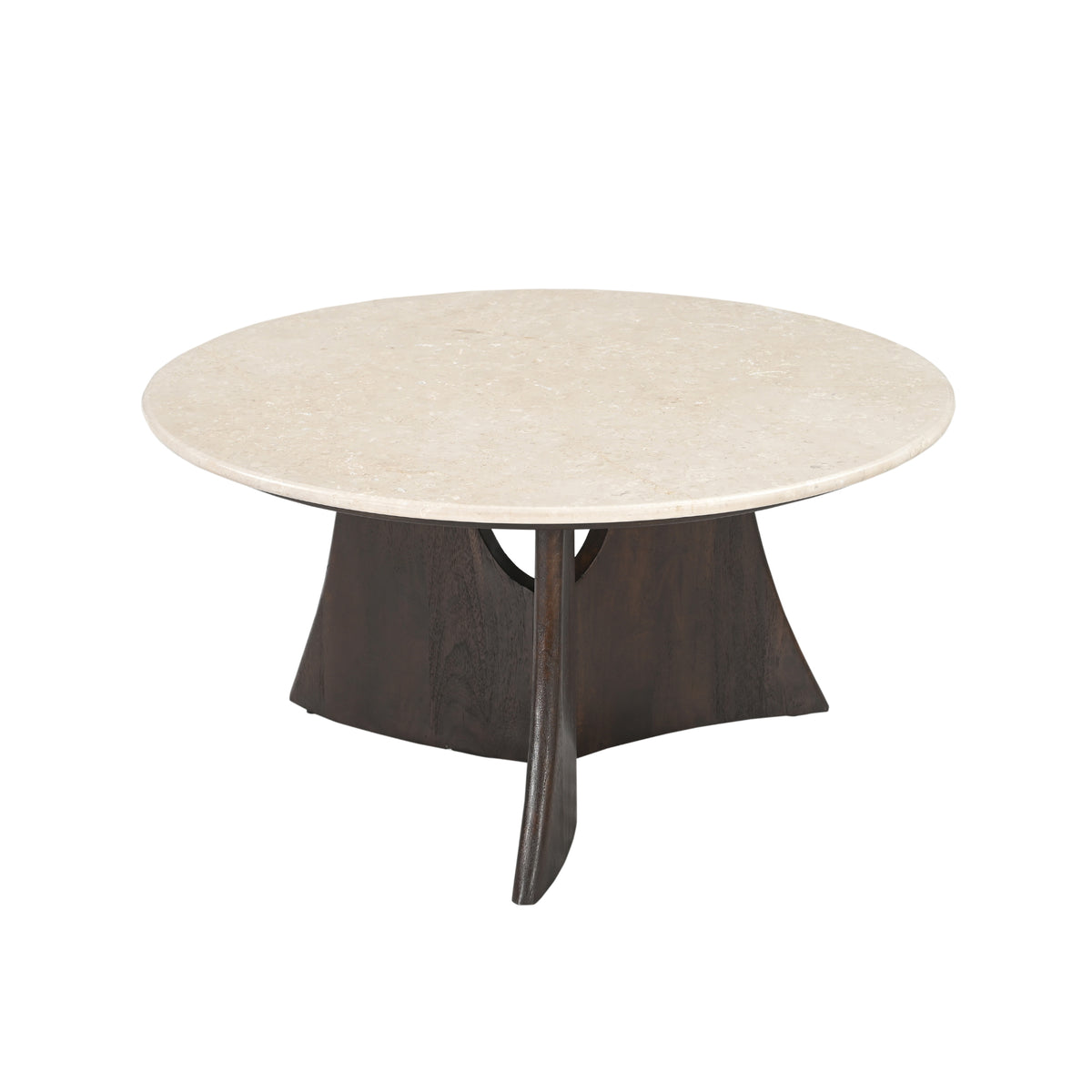 Coffee table Milo Botticino Marble 80cm Starfurn
