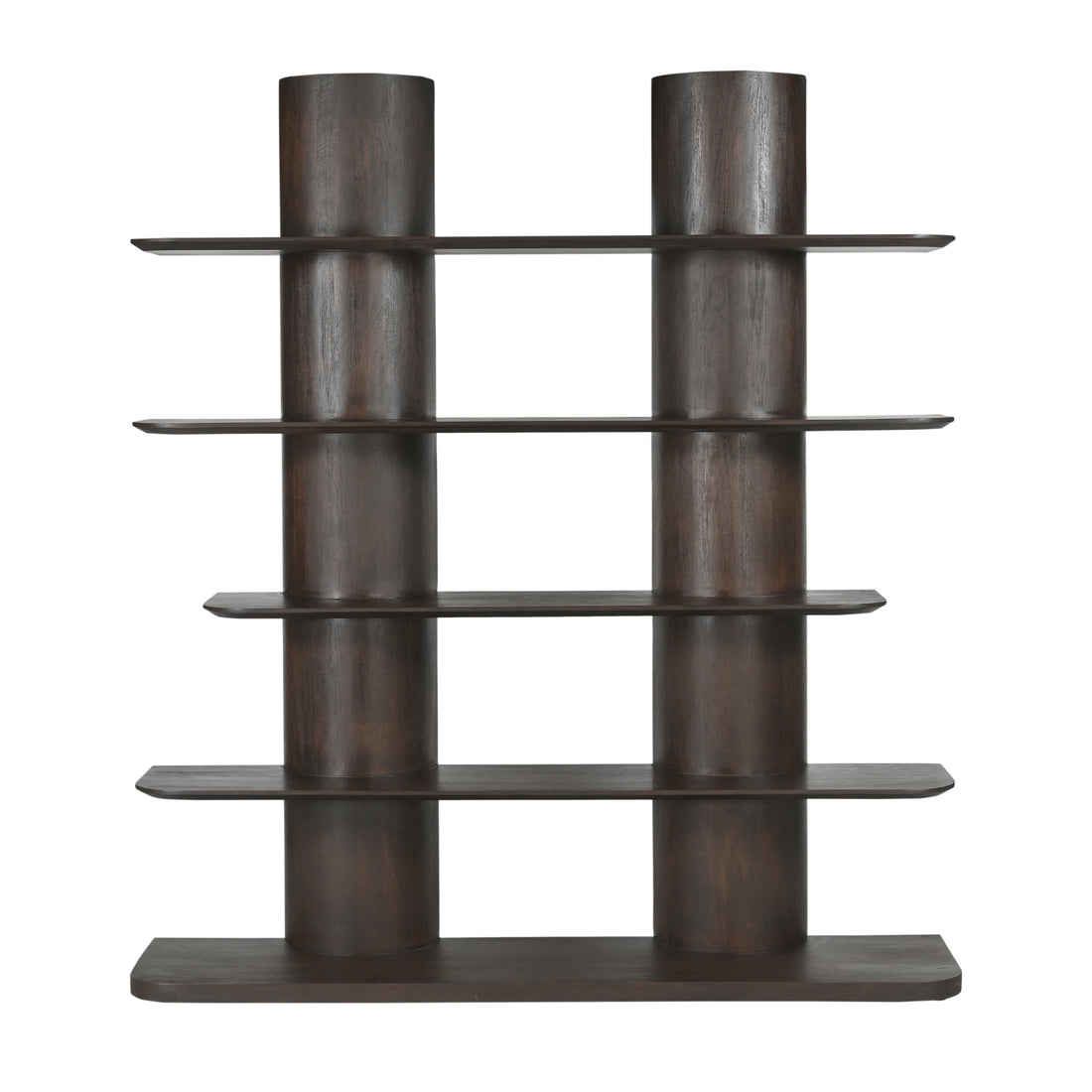Finn Mango Wood Bookcase Brown 180cm Starfurn
