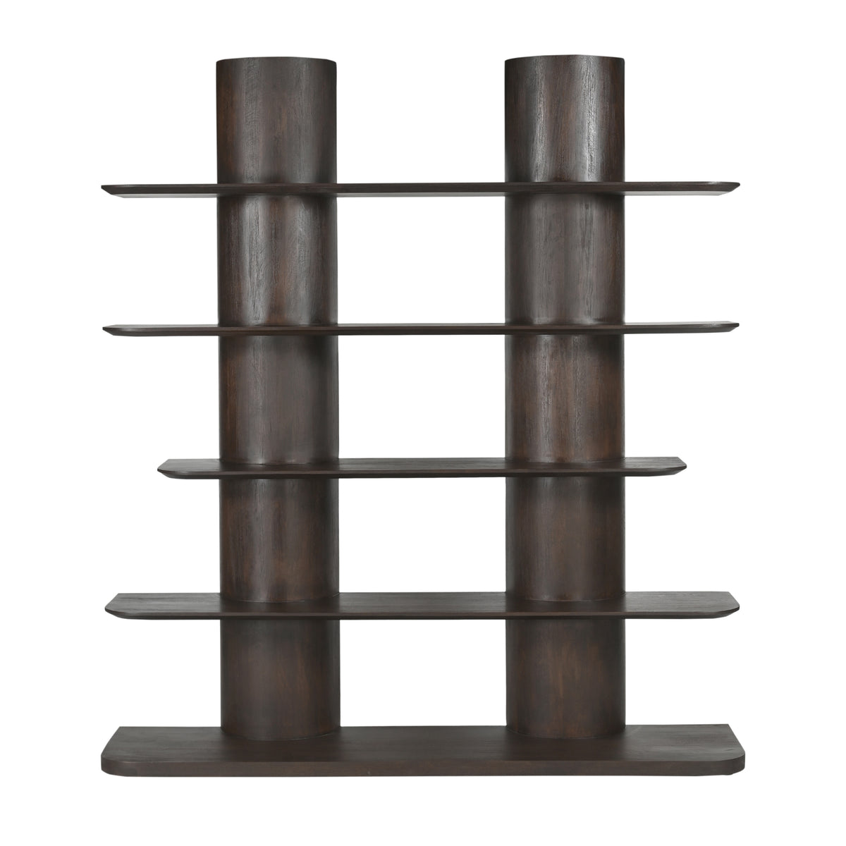 Finn Mango Wood Bookcase Brown 180cm Starfurn