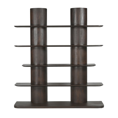 Finn Mango Wood Bookcase Brown 180cm Starfurn