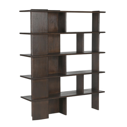 Finn Mango Wood Bookcase Brown 180cm Starfurn