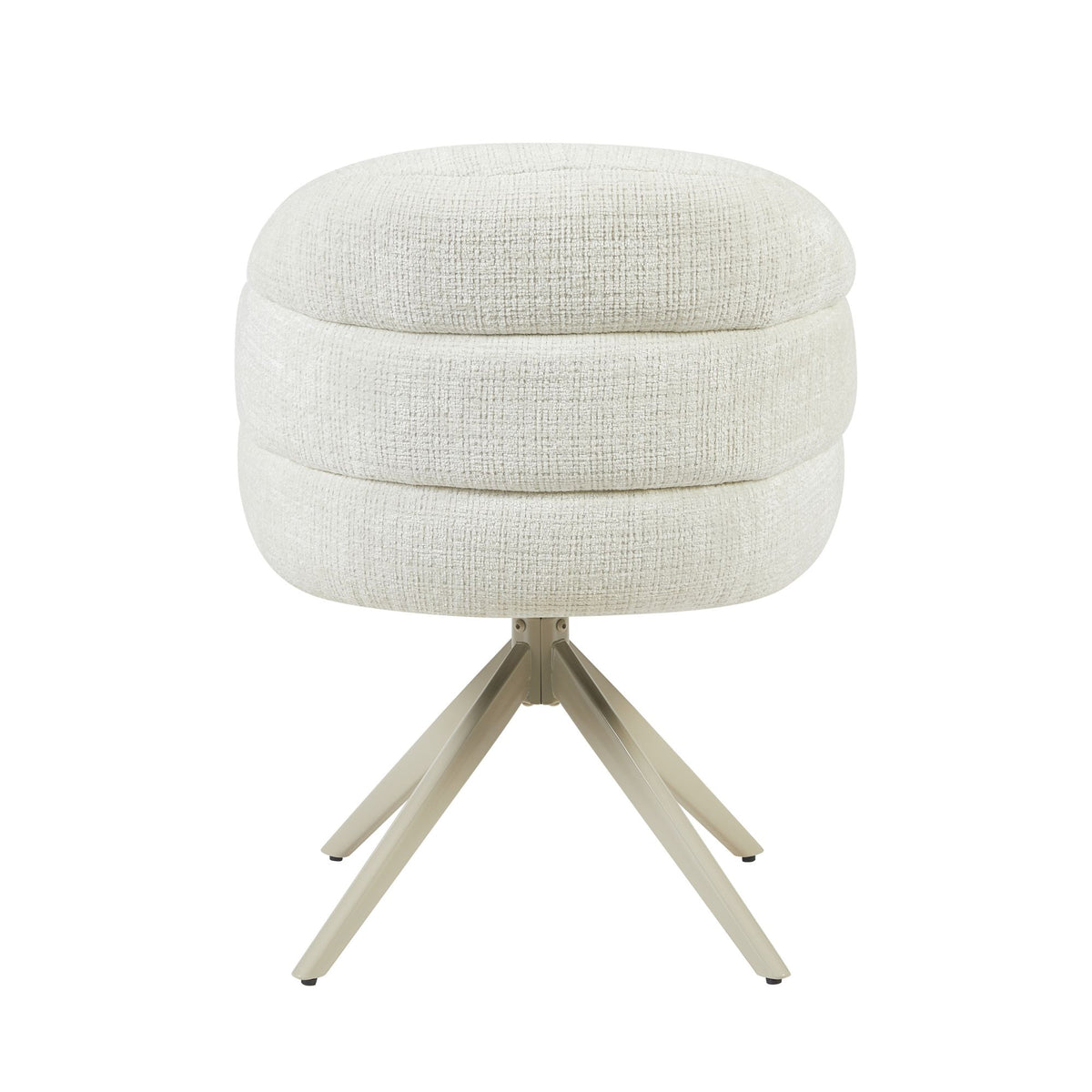 Dining Chair Bella Fabric Off White With Armrest Starfurn