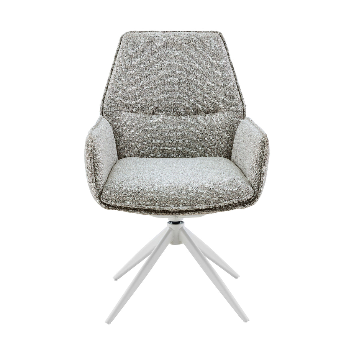 Hera Dining Chair Fabric Beige With Armrest Starfurn