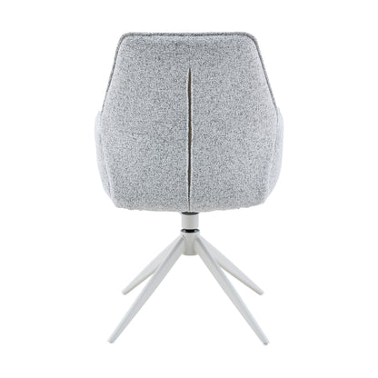 Hera Dining Chair Fabric Beige With Armrest Starfurn