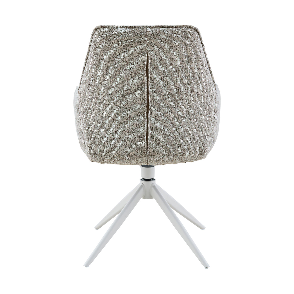 Hera Dining Chair Fabric Beige With Armrest Starfurn