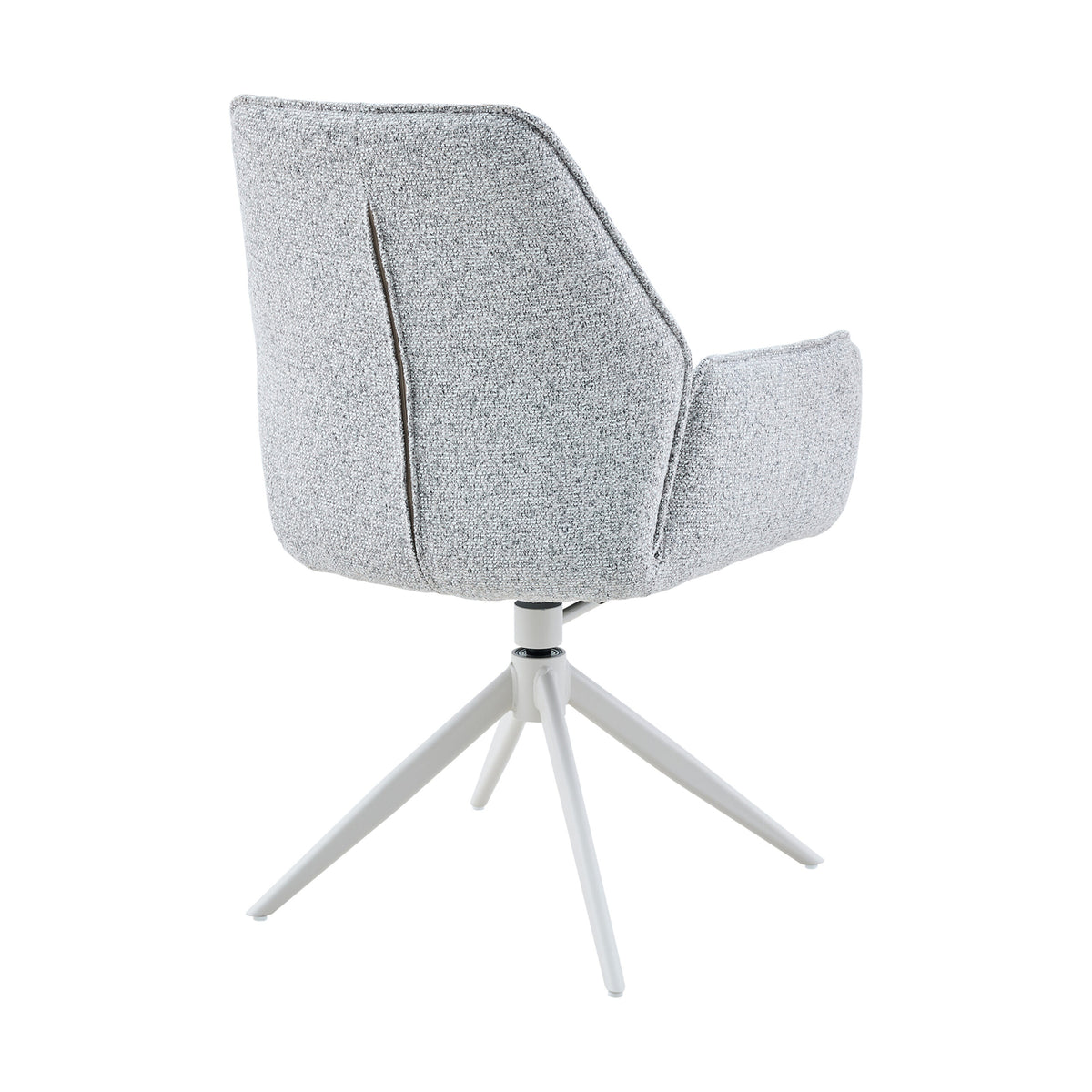 Hera Dining Chair Fabric Beige With Armrest Starfurn