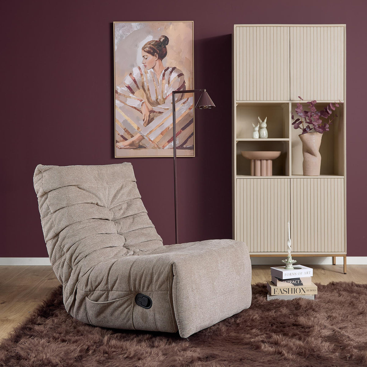 Relax armchair Zen Fabric Taupe Starfurn