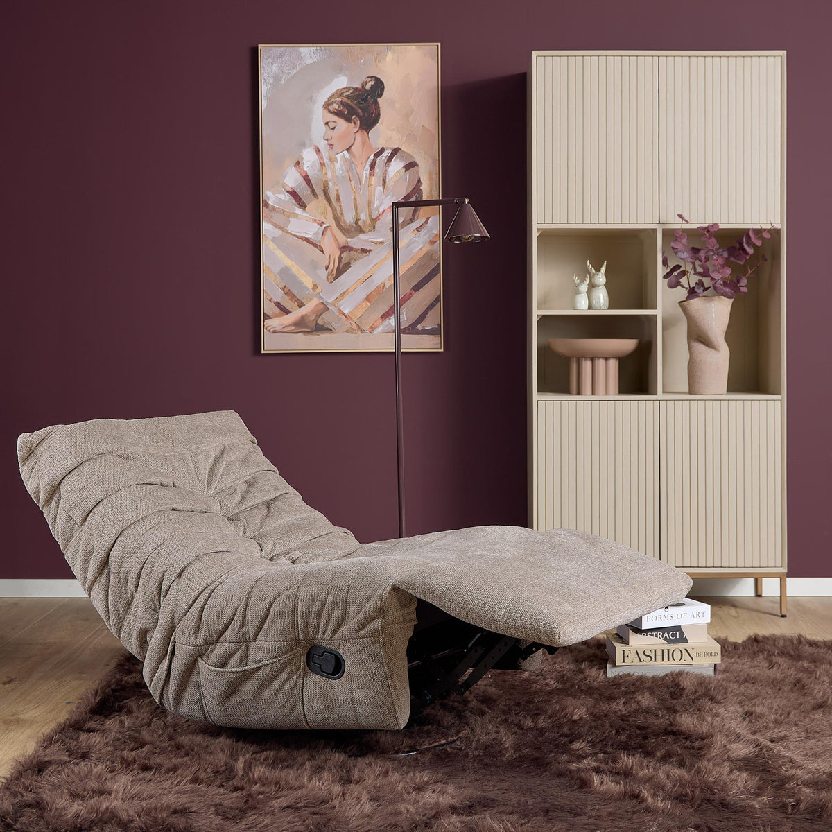 Relax armchair Zen Fabric Taupe Starfurn