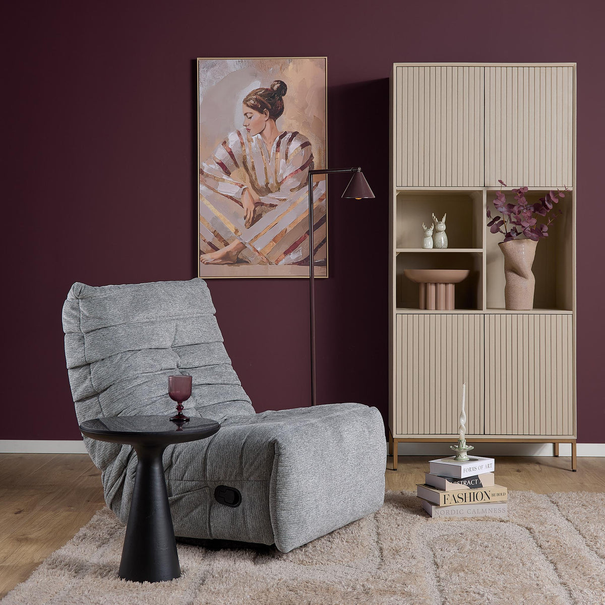 Relax armchair Zen Fabric Grey Starfurn
