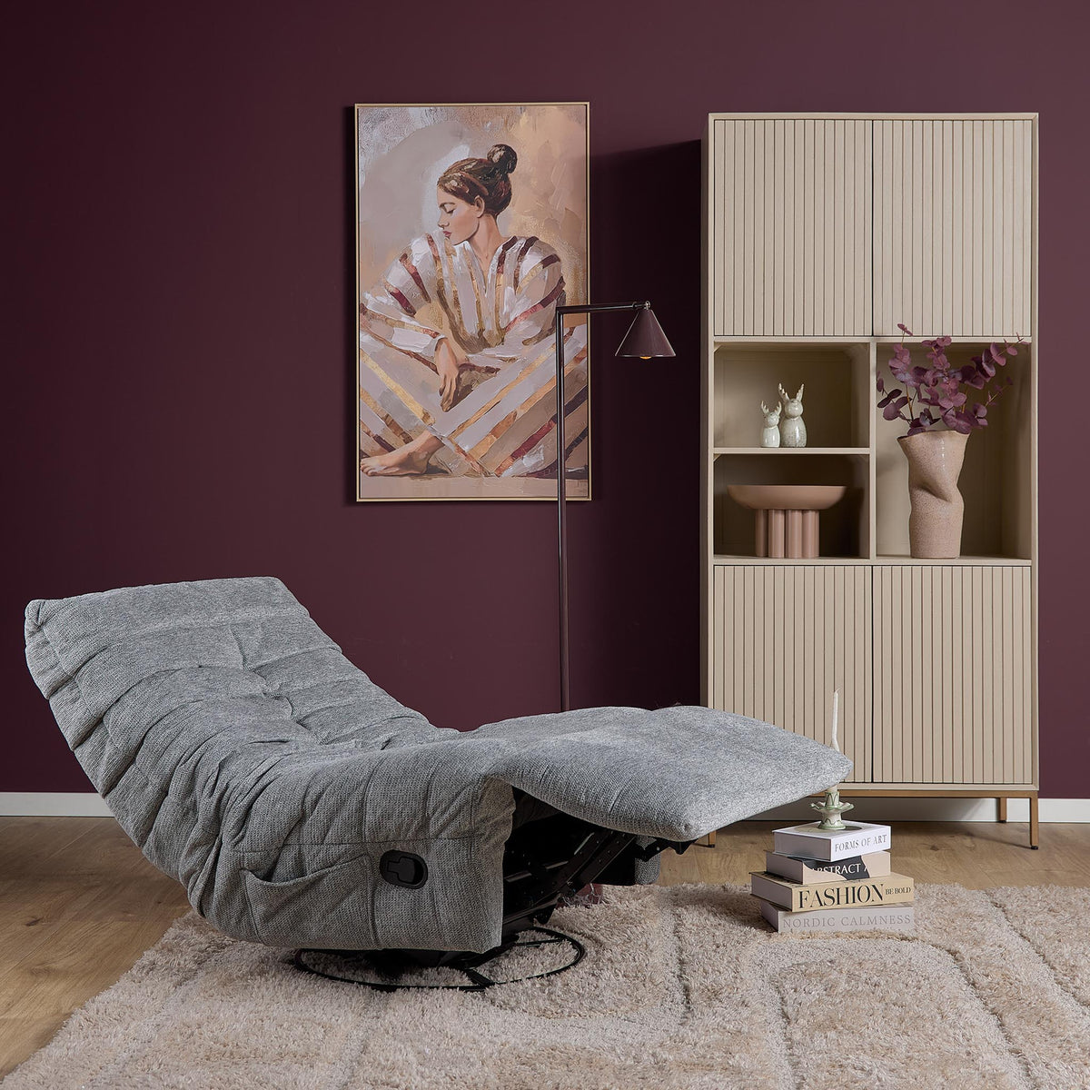 Relax armchair Zen Fabric Grey Starfurn