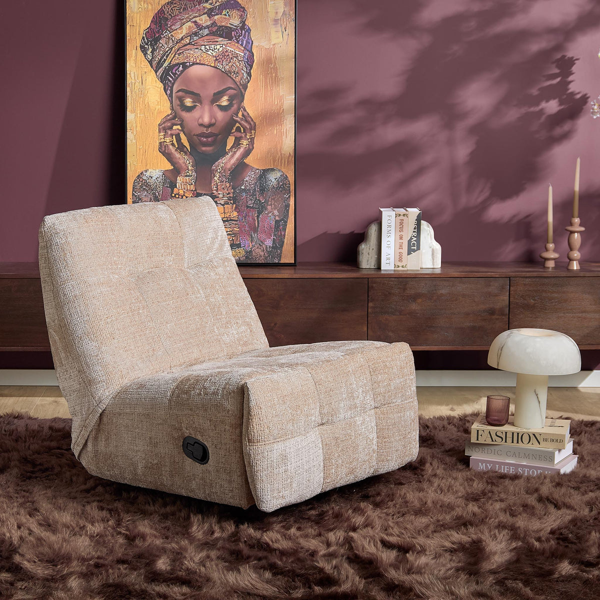 Relax armchair Chill Fabric Beige Starfurn