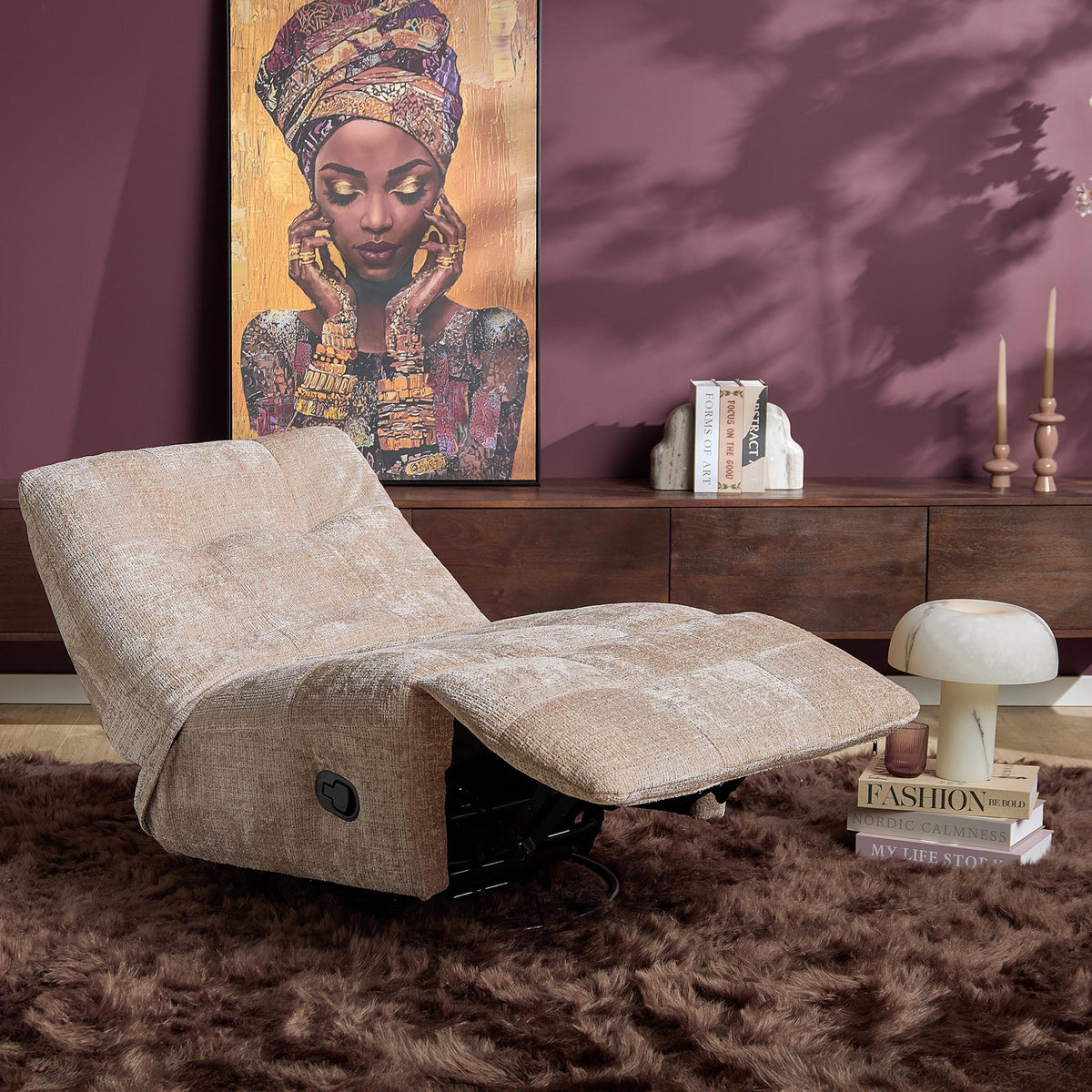 Relax armchair Chill Fabric Beige Starfurn