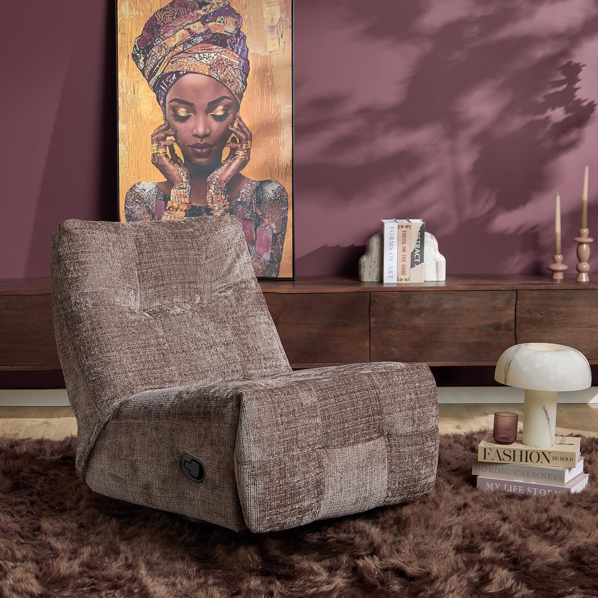 Relax armchair Chill Fabric Clay Starfurn