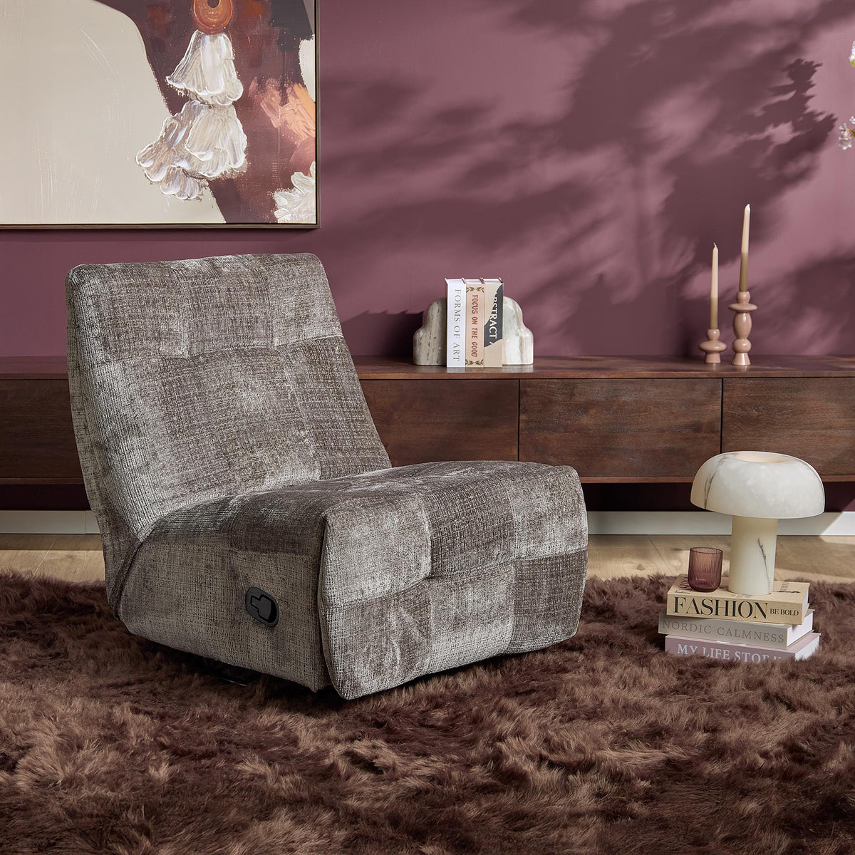 Relaxation chair Chill Fabric Grey Starfurn