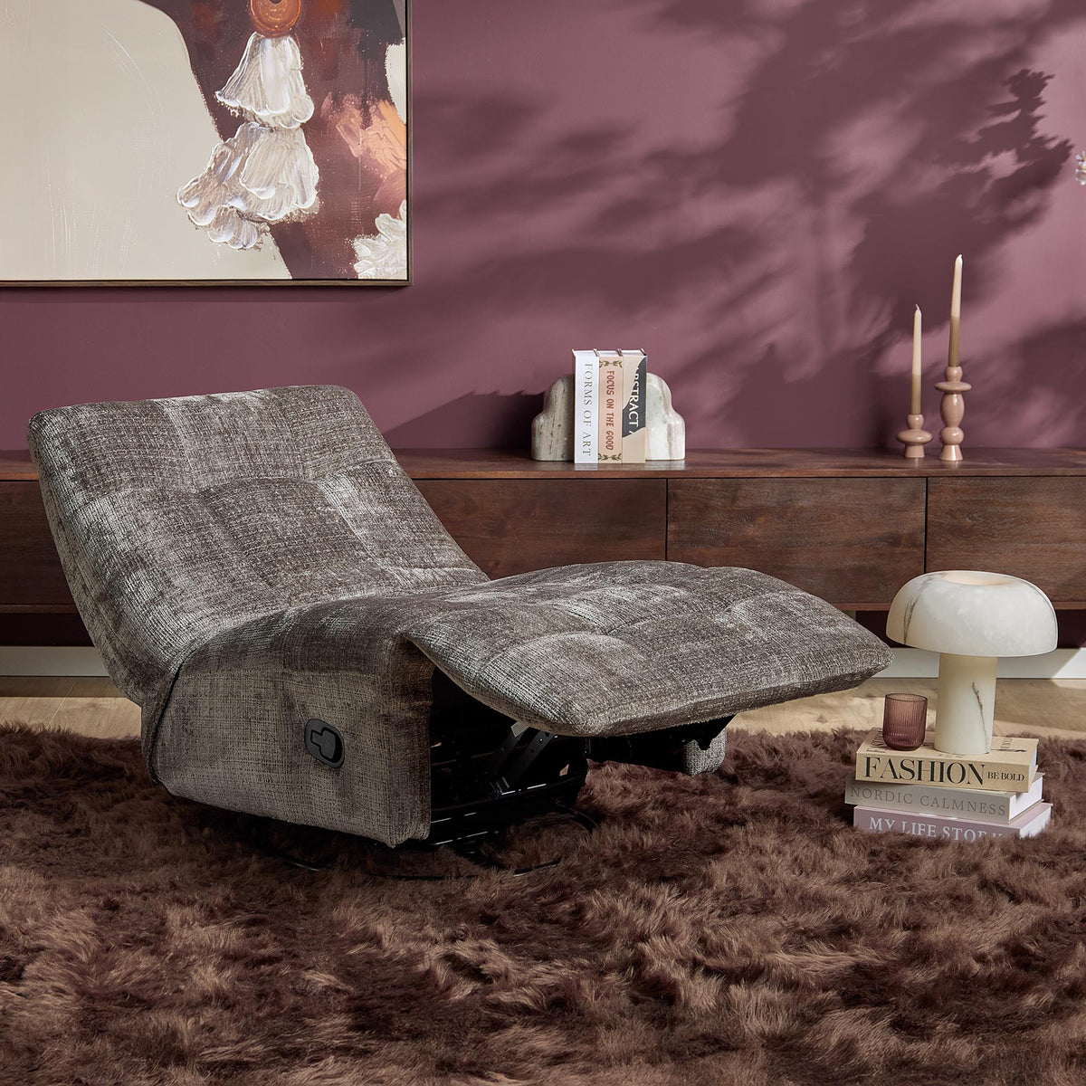 Relaxation chair Chill Fabric Grey Starfurn