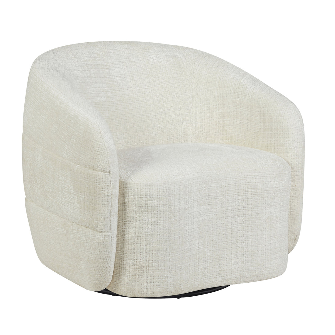 Armchair Yara Swivel Fabric Off White Starfurn