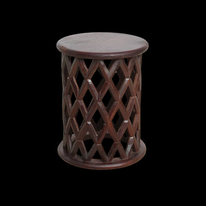 Side table/Stool Palau Brown Mango Wood Raw Materials