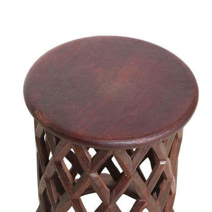 Side table/Stool Palau Brown Mango Wood Raw Materials