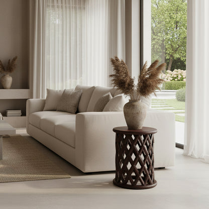 Side table/Stool Palau Brown Mango Wood Raw Materials