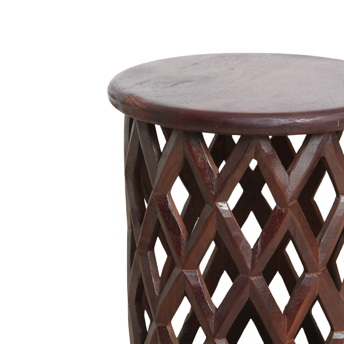 Side table/Stool Palau Brown Mango Wood Raw Materials