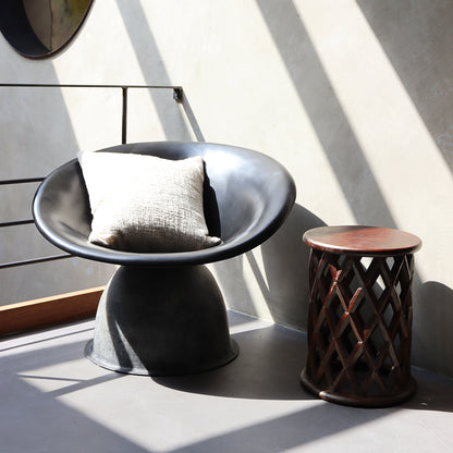 Side table/Stool Palau Brown Mango Wood Raw Materials